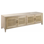 Shiloh TV Stand – Natural Wood Rattan