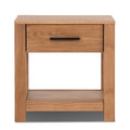Farmhouse Traditional Rustic Pine Wood 1-Drawer Nightstand Bedside Table-0