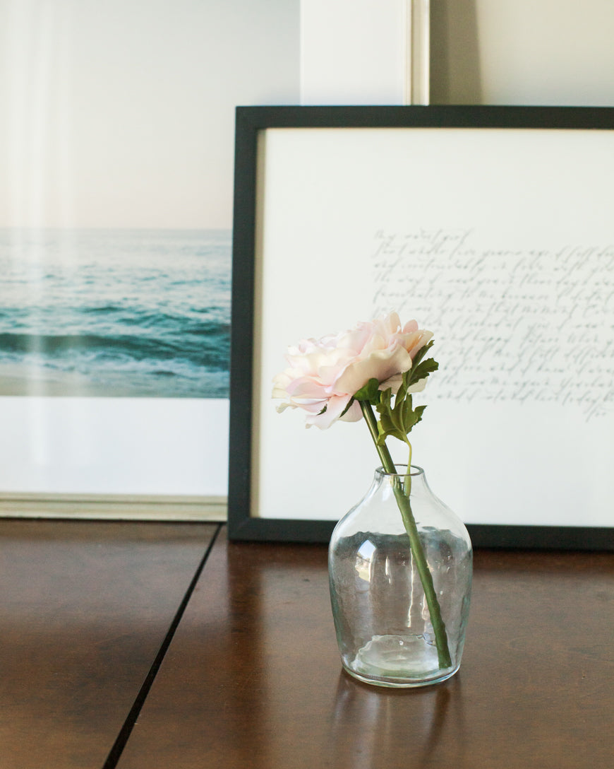 Haley Handblown Hammered Bud Vase-2