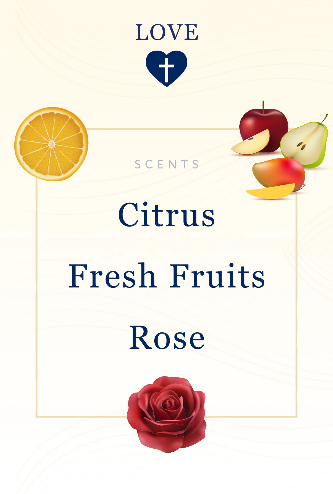 Love Bible Candle - Citrus, Fresh Fruits & Rose Scent with Hidden Verses-1