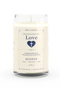 Love Bible Candle - Citrus, Fresh Fruits & Rose Scent with Hidden Verses-0