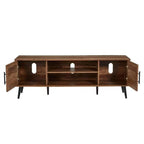 Modern Rustic Wood Finish TV Stand with Mid-Century Legs - for TV up to 65-inch-1