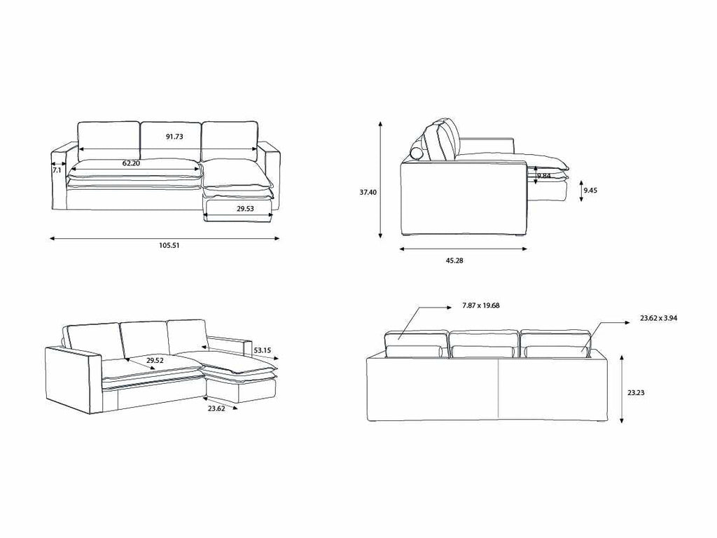 Sachsenkam Anthracite Sofa - Clearance-3