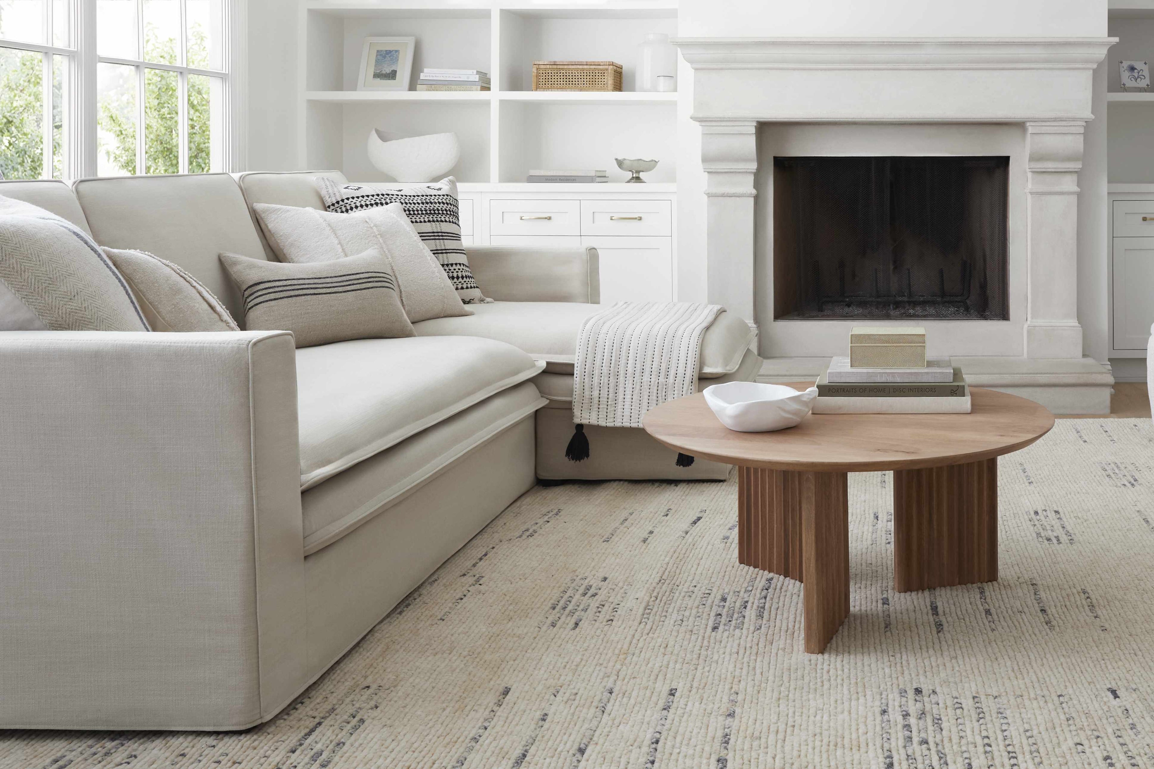 Sachsenkam Upholstery Beige Linen Sofa - Clearance-2