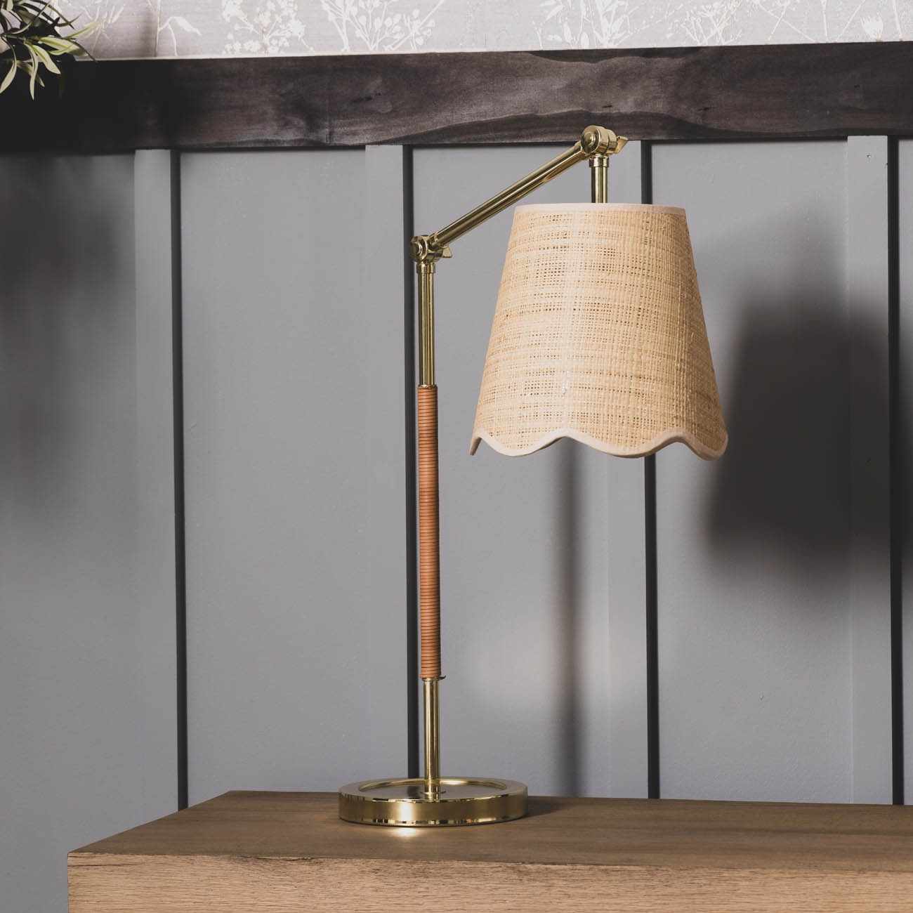 Steinkjer Rattan Table Lamp-0
