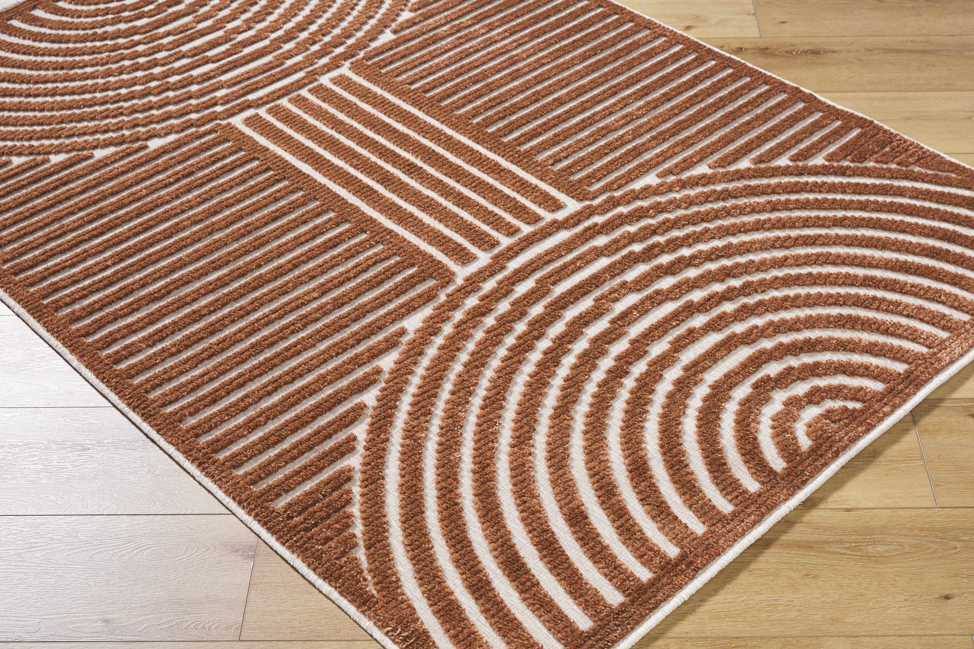 Deron Brown Washable Area Rug-2