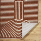 Deron Brown Washable Area Rug-4