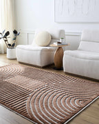 Deron Brown Washable Area Rug-1