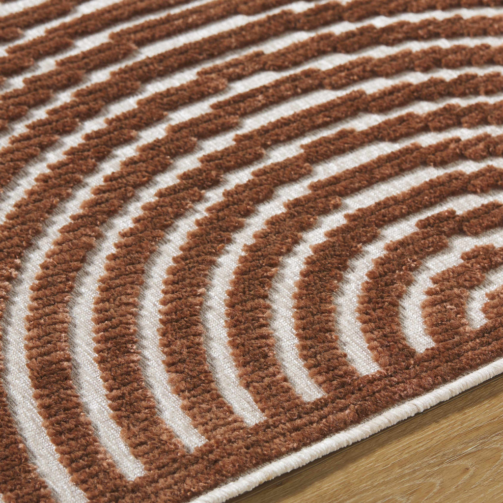 Deron Brown Washable Area Rug-5
