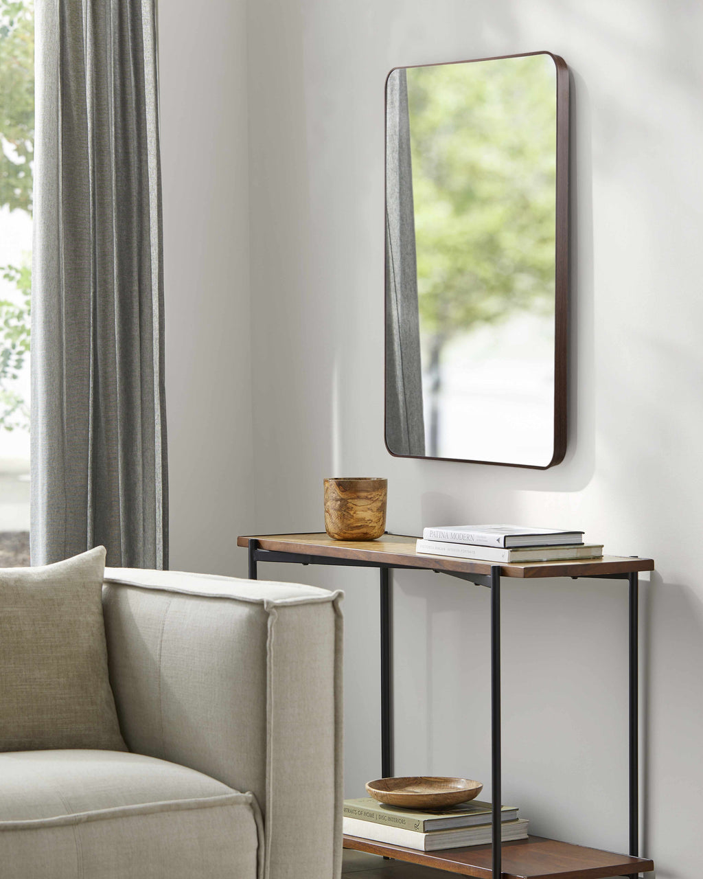 Sustinente Dark Brown Mirror-0