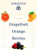 Strength Bible Candle - Grapefruit, Orange & Berry Scent with Hidden Verses-1