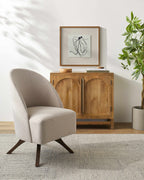 Dothan Swivel Chair - Beige