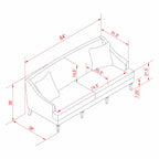 Vijfhuizen Misty Gray Sofa - Clearance-2