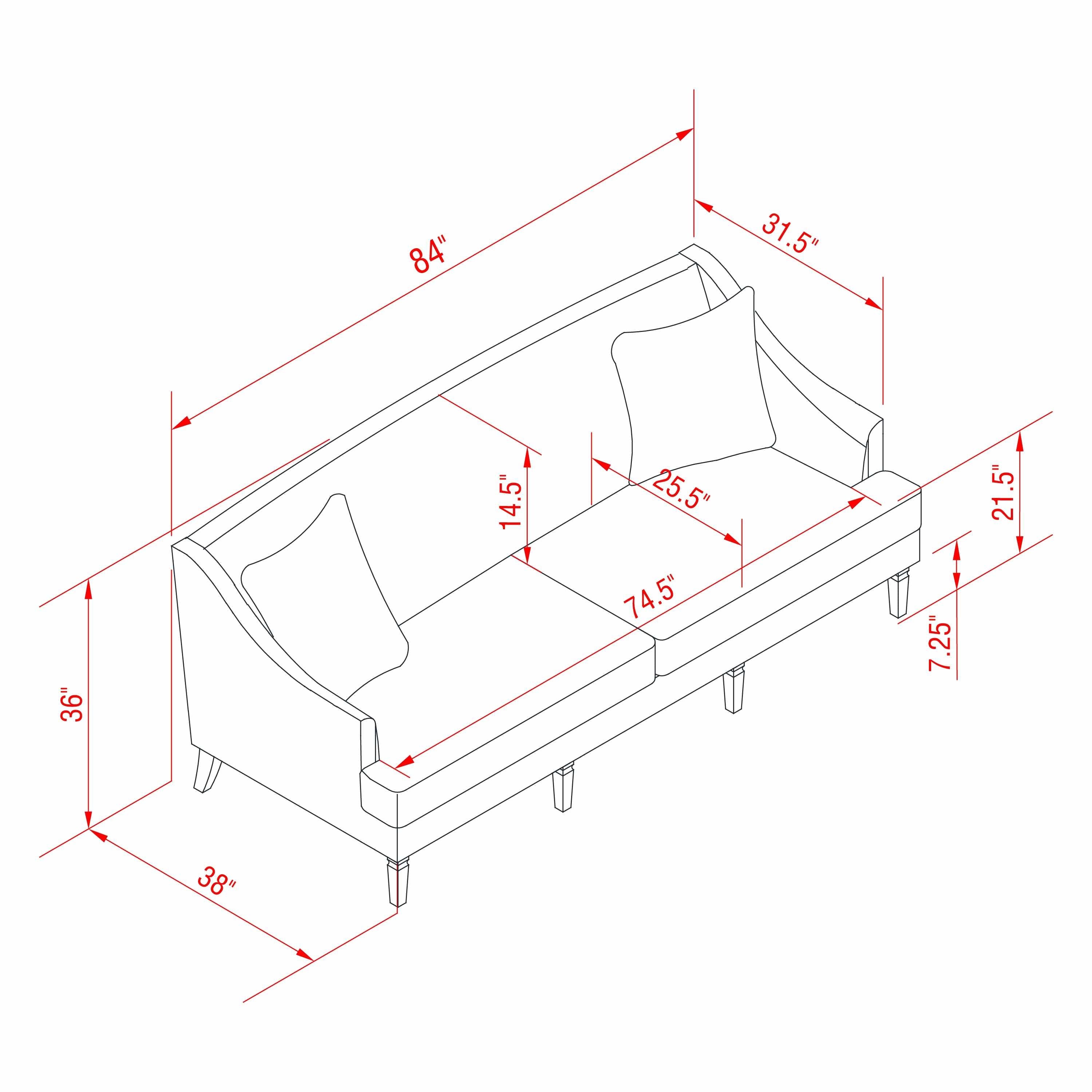 Vijfhuizen Misty Gray Sofa - Clearance-2