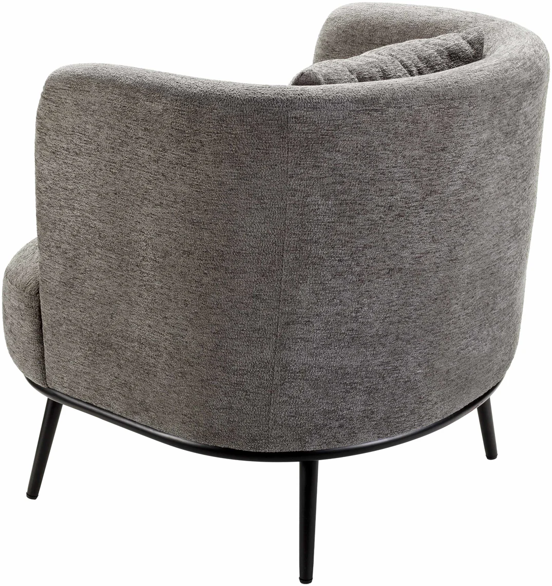 Courtisols Modern Curved Gray Accent Chair