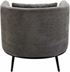 Courtisols Modern Curved Gray Accent Chair