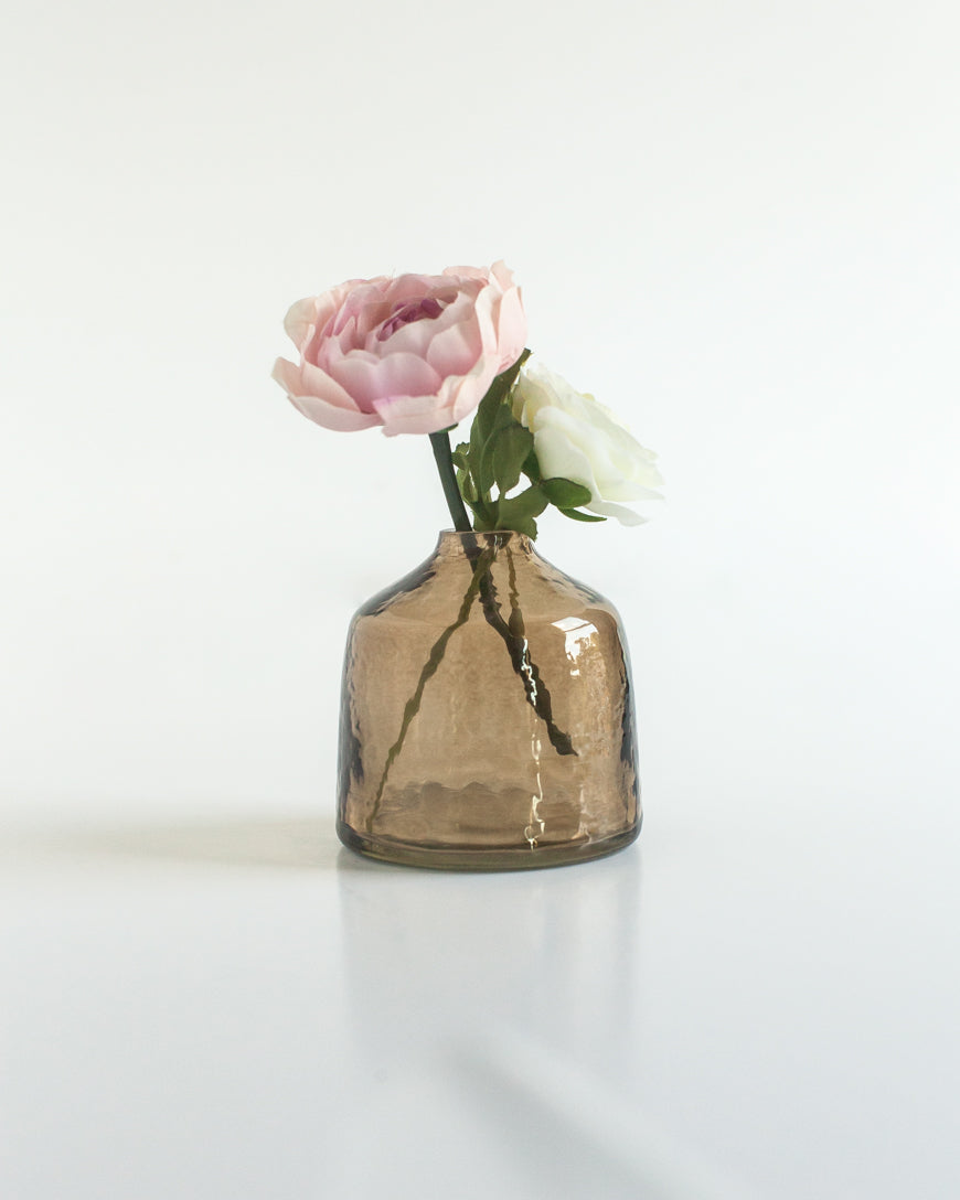 Bella Handblown Hammered Bud Vase-3