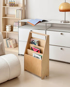 Vintage Wooden Magazine Rack-2