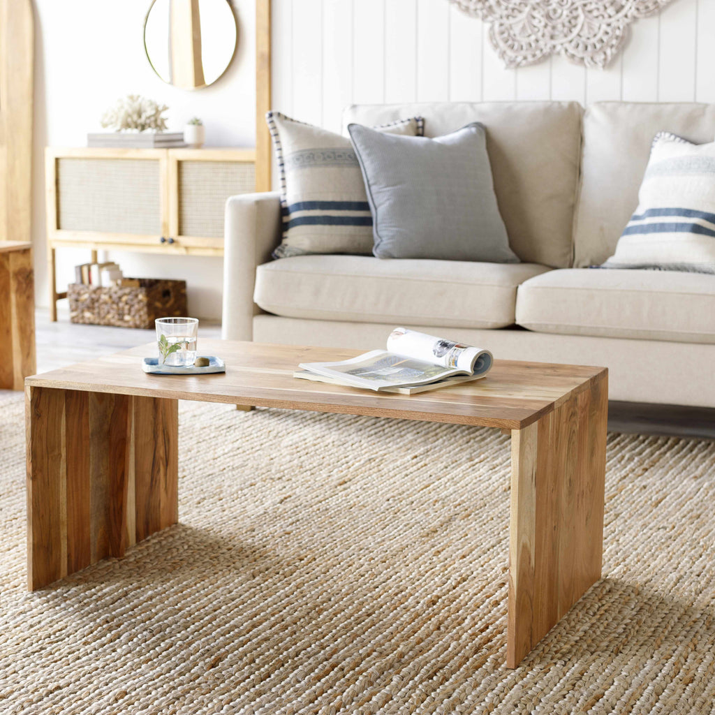 Atabayan Rectangle Wooden Coffee Table-2