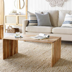 Atabayan Rectangle Wooden Coffee Table-2