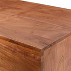 Aumbay Walnut Wooden  Coffee Table-1