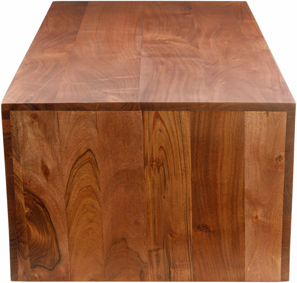 Aumbay Walnut Wooden  Coffee Table-3
