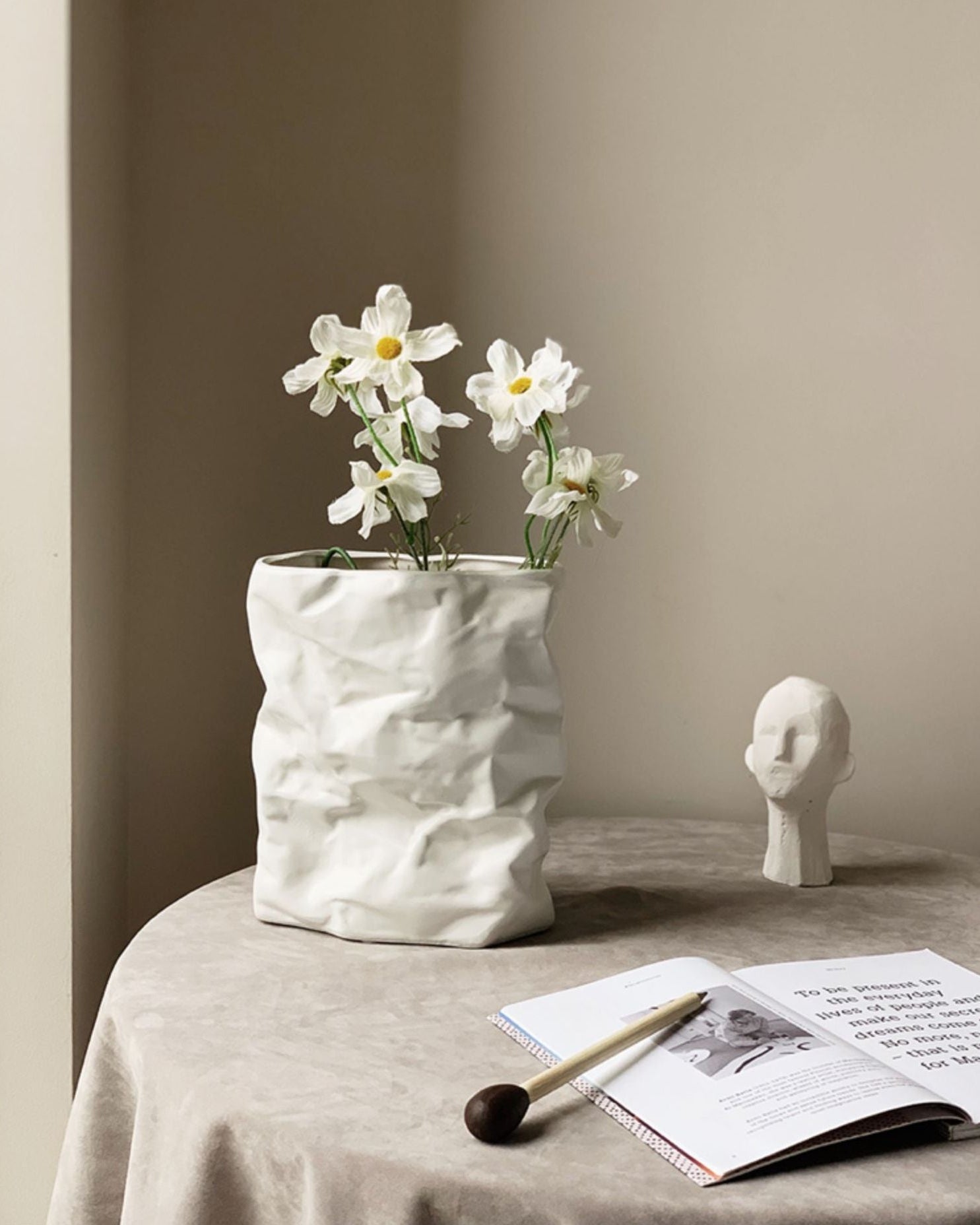 Crumpled Paper Vase-3