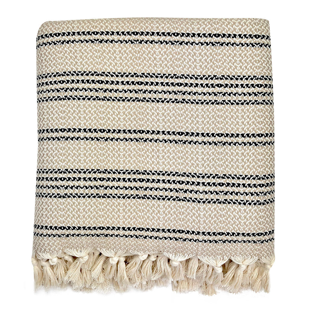 Woven Stripe Turkish Throw-3