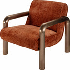 Brezolles Burnt Orange Accent Chair - Clearance-2