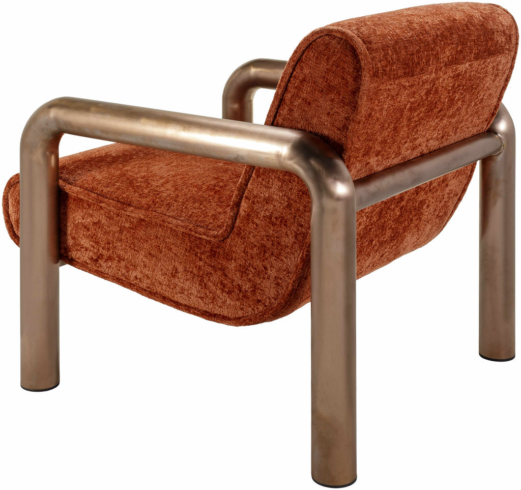 Brezolles Burnt Orange Accent Chair - Clearance-4