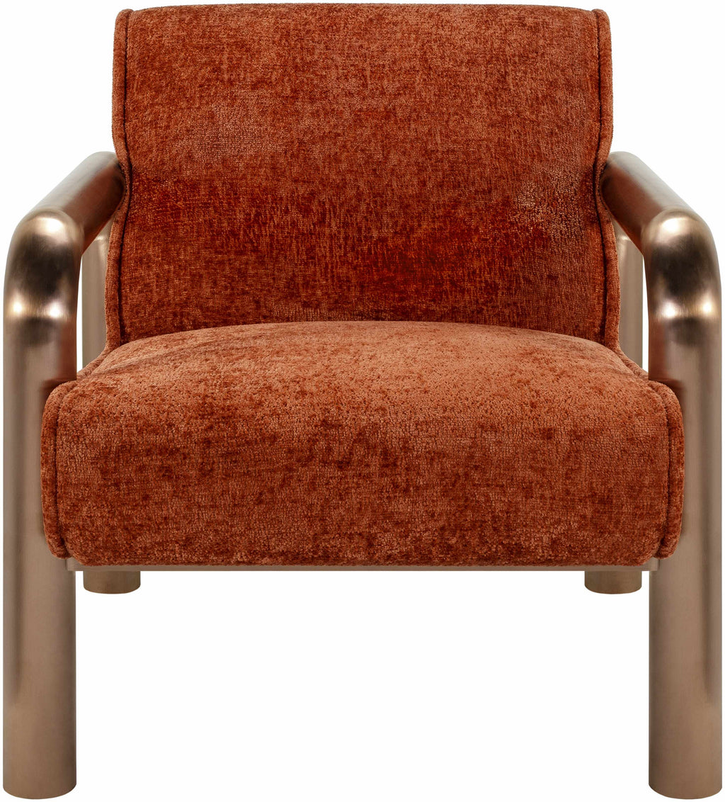 Brezolles Burnt Orange Accent Chair - Clearance-1