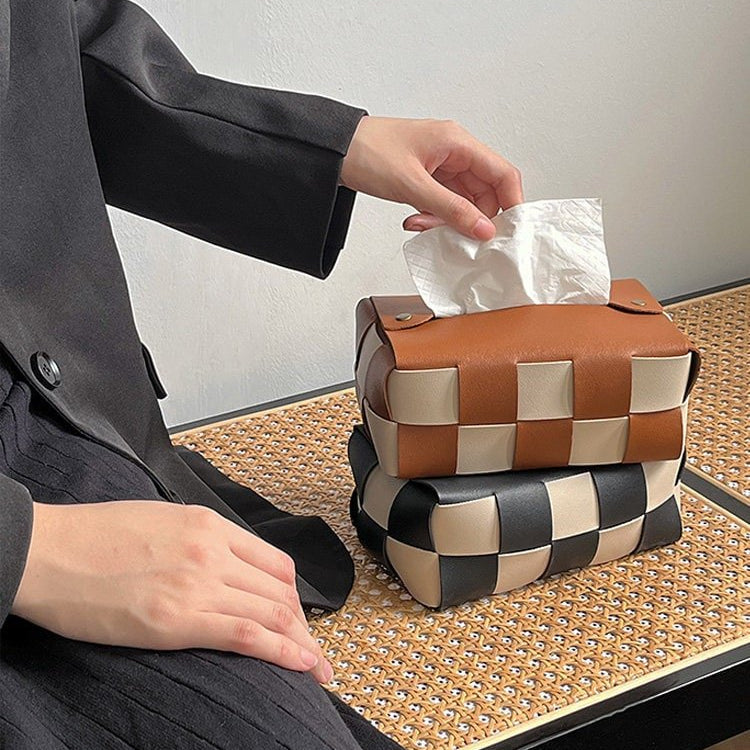PU Leather Tissue Box Cover-1