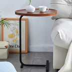 C-shaped Brown Side Table-4