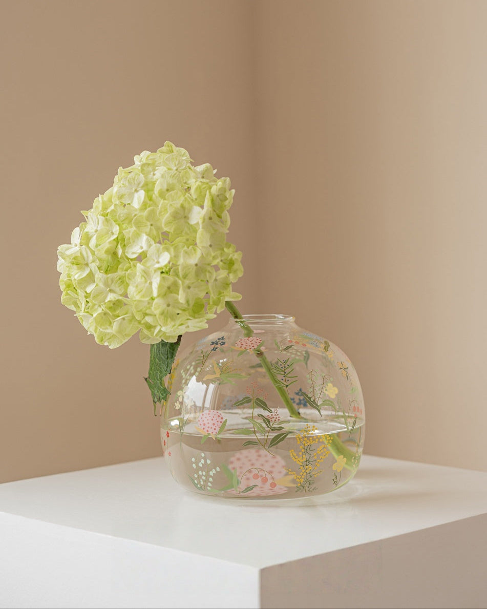 Transparent Glass Flower Vase-2