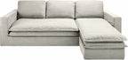 Sachsenkam Upholstery Beige Linen Sofa - Clearance-4