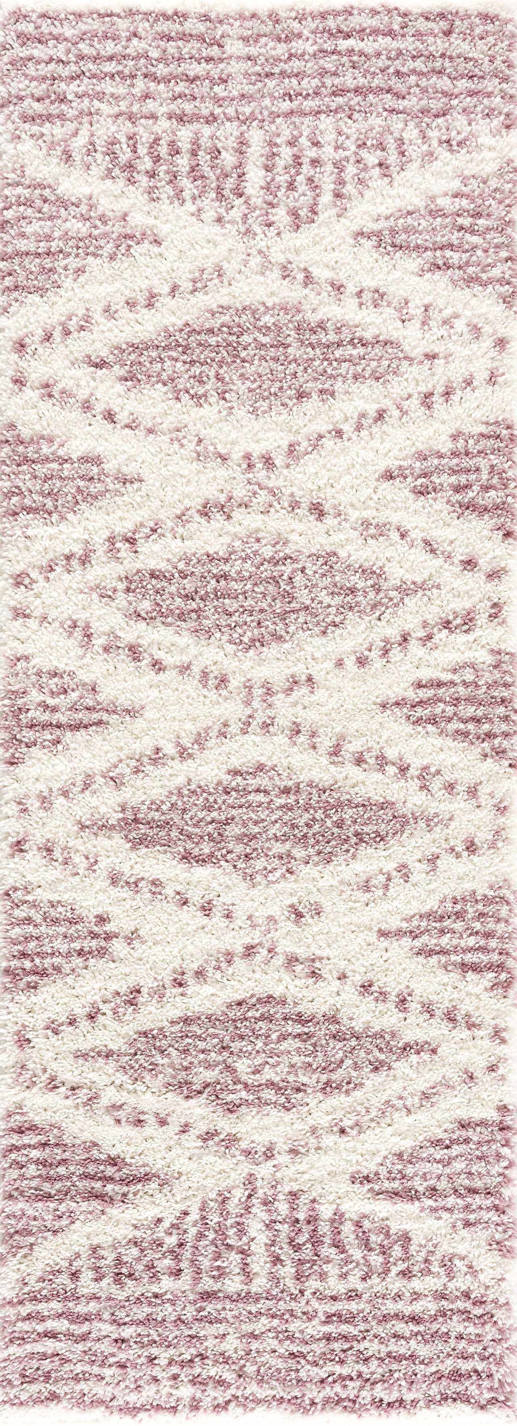 Trunding Plush Area Rug in Pink - Promo