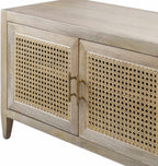 Ivangorod Natural Wood Rattan Console Table-1