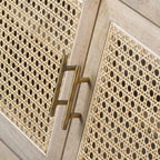 Ivangorod Natural Wood Rattan Console Table-3