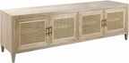 Ivangorod Natural Wood Rattan Console Table-4