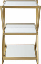 Greytown Gold Glass Triangular End Table-3