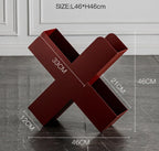 X-Shaped Metal Bookshelf-5