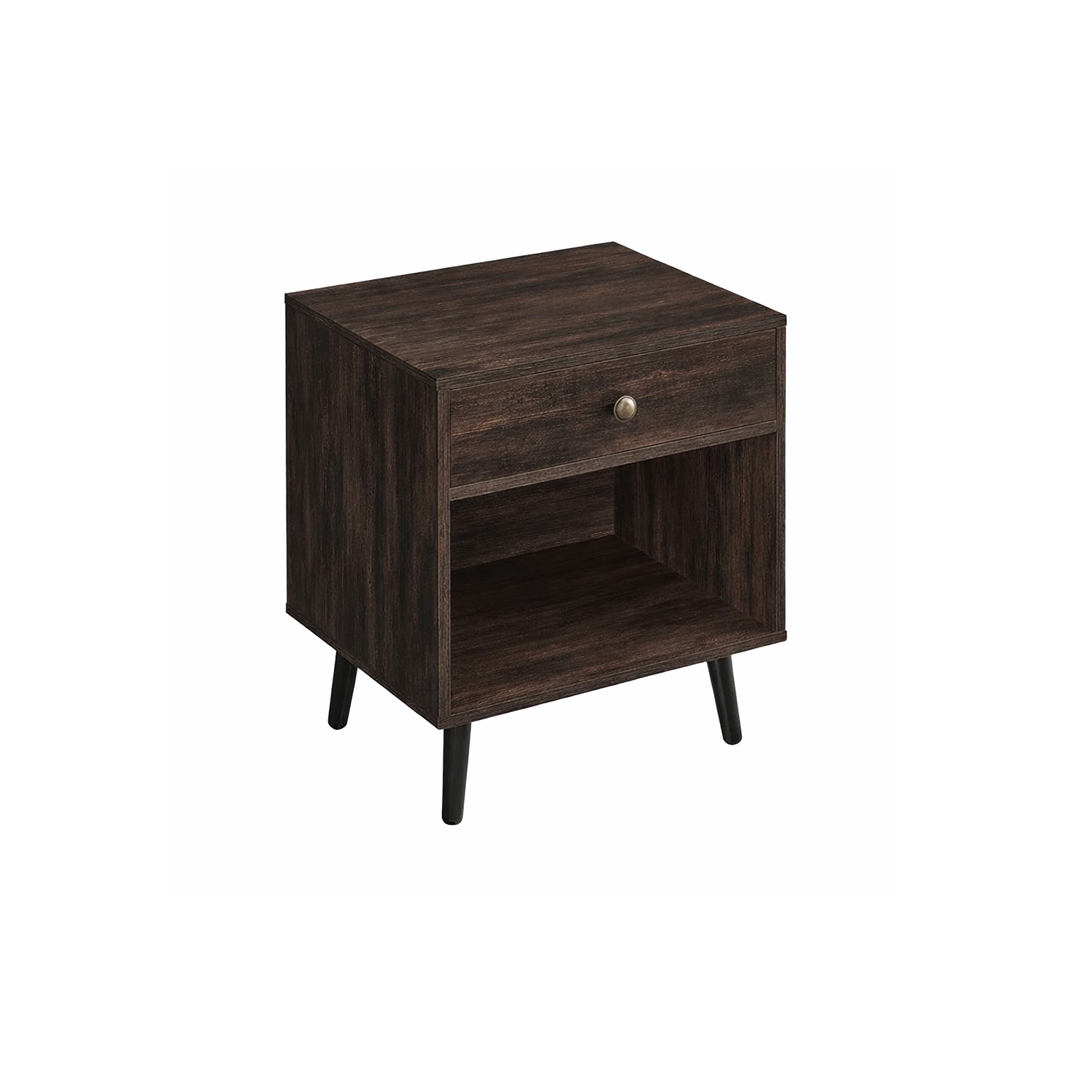 Lebanon Mesa 1 Drawer Nightstand - Dark Brown