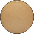 Round Mirror with Black Aluminum Frame-4