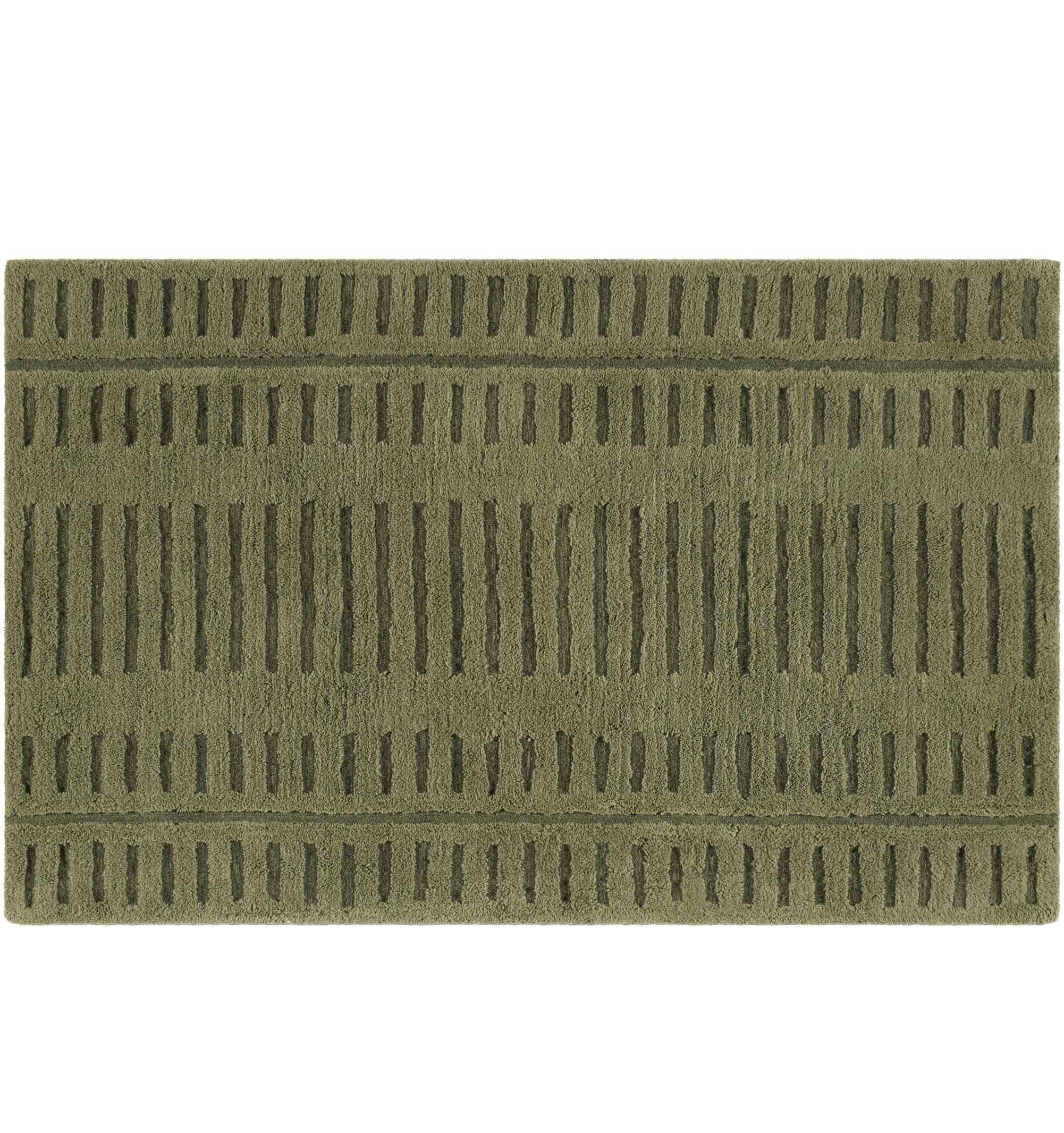Washable Wool Rug - Green - Clearance-2
