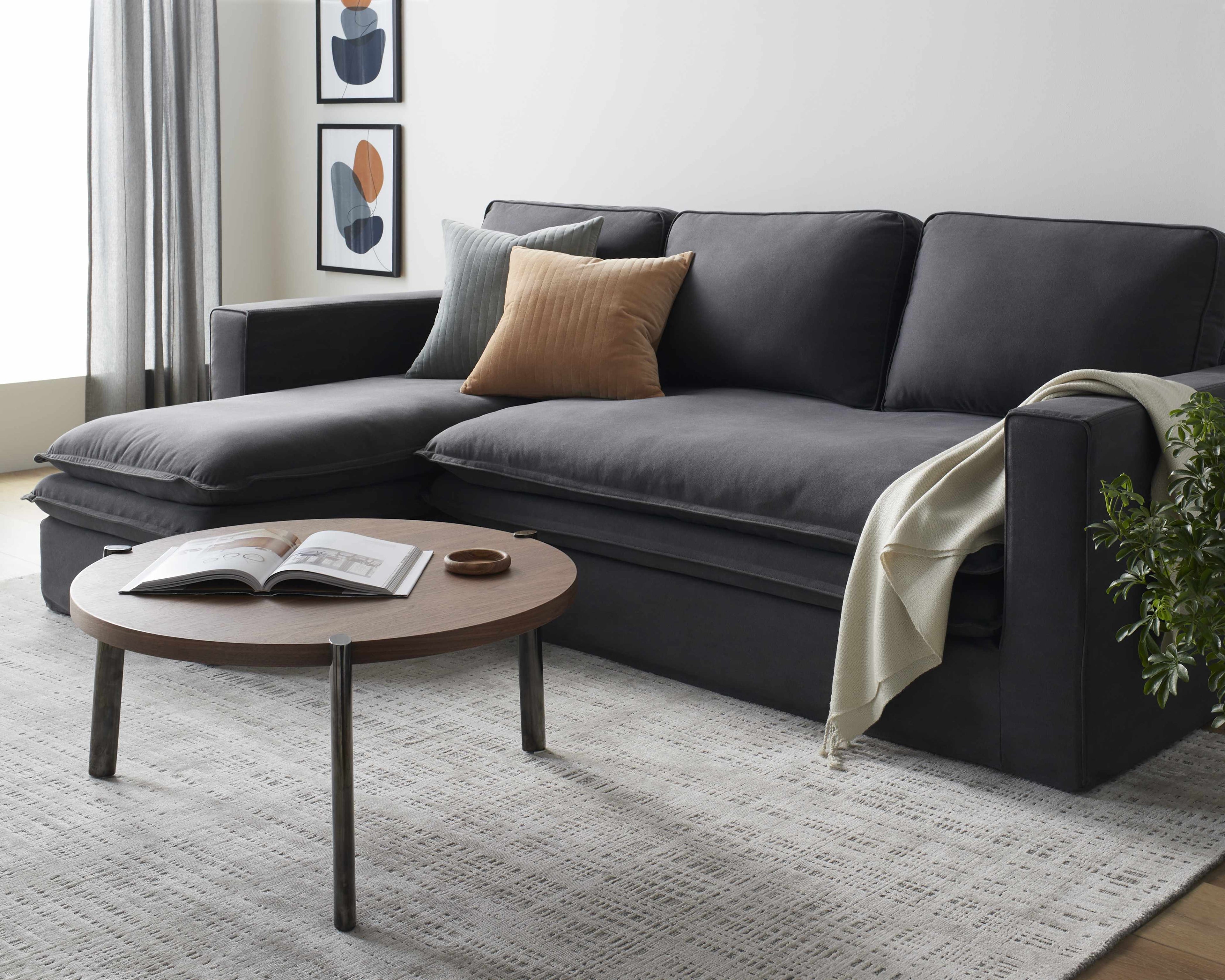 Sachsenkam Anthracite Sofa - Clearance-1