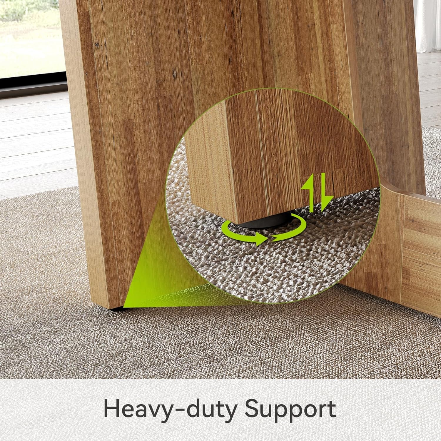 Spacious Wooden Executive Desk for Home Office Use-4