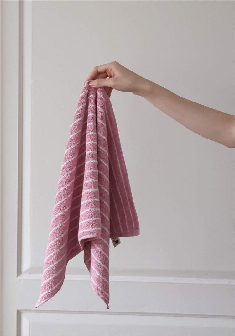Ultra Soft Absorbent Retro Stripe Bath Towel - 100% Organic Cotton-8