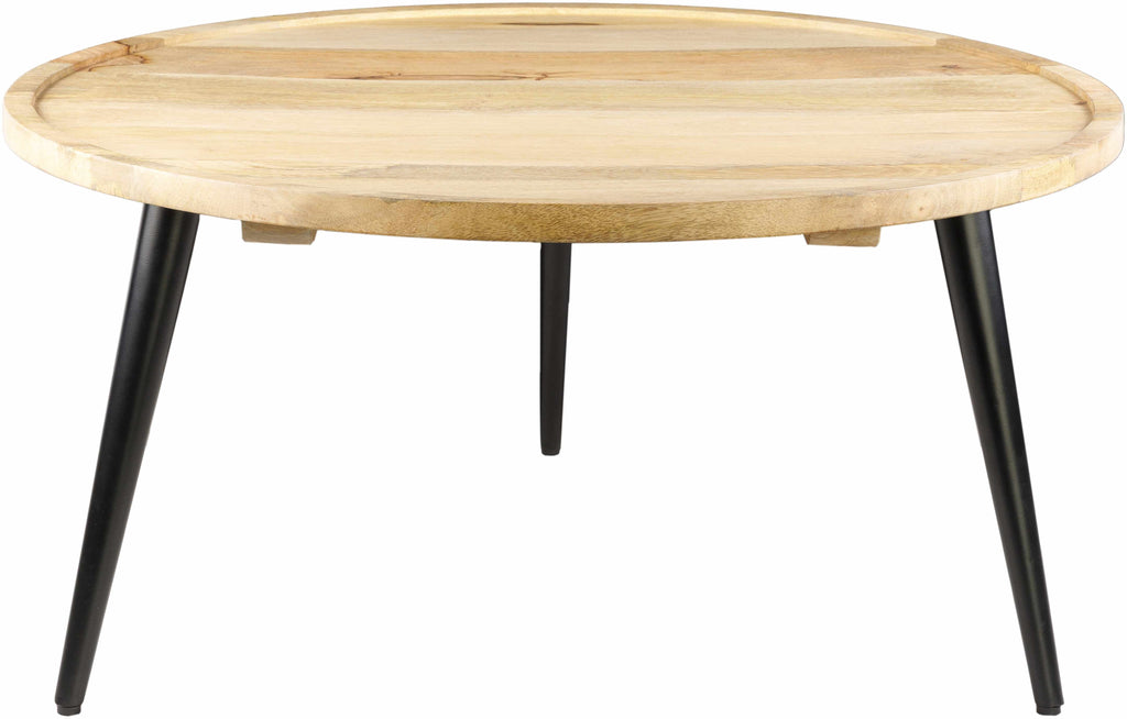 Casselman Wood Round Coffee Table-1
