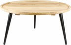 Casselman Wood Round Coffee Table-1