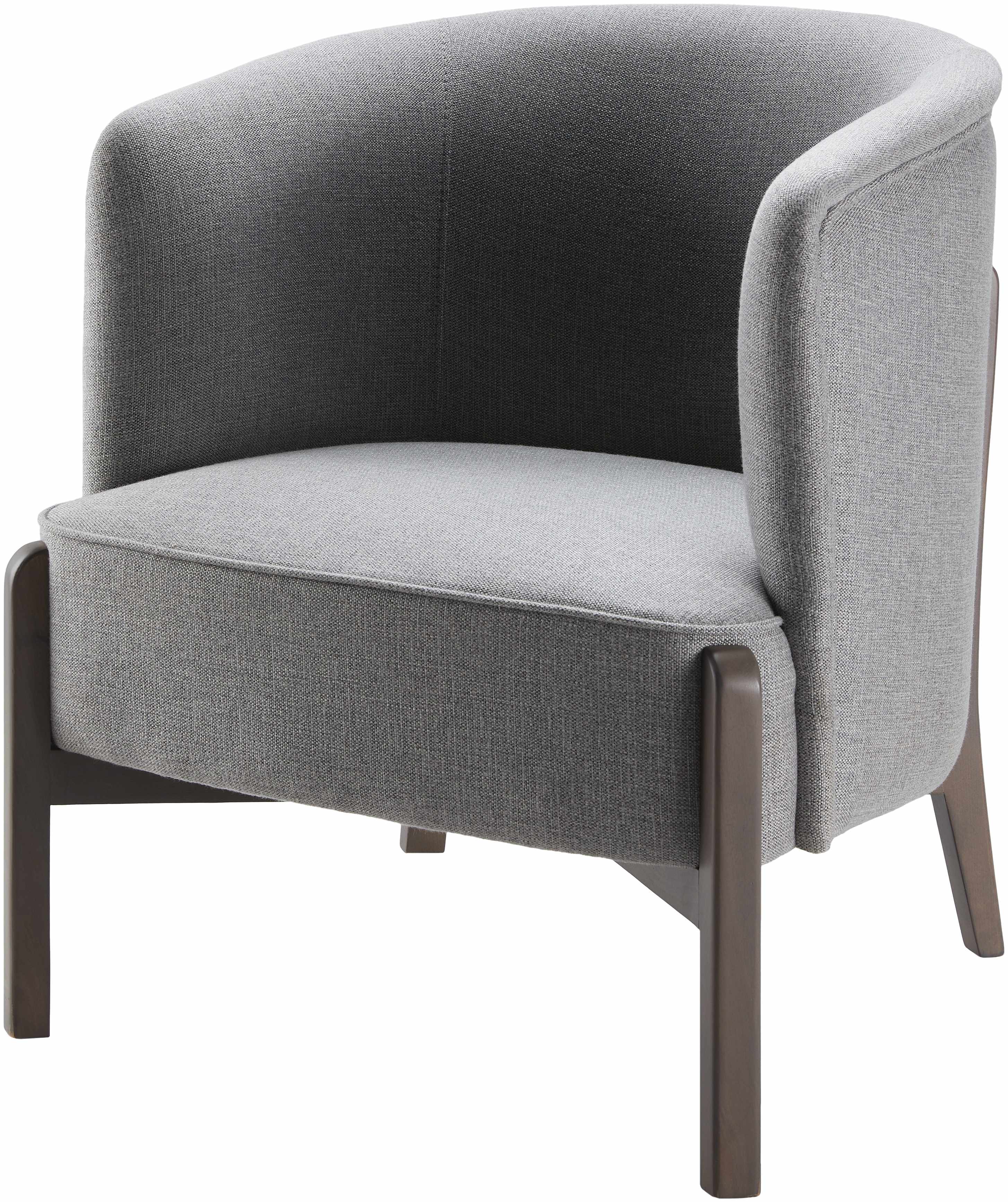 Karabulak Modern Gray Tub Accent Chair-1